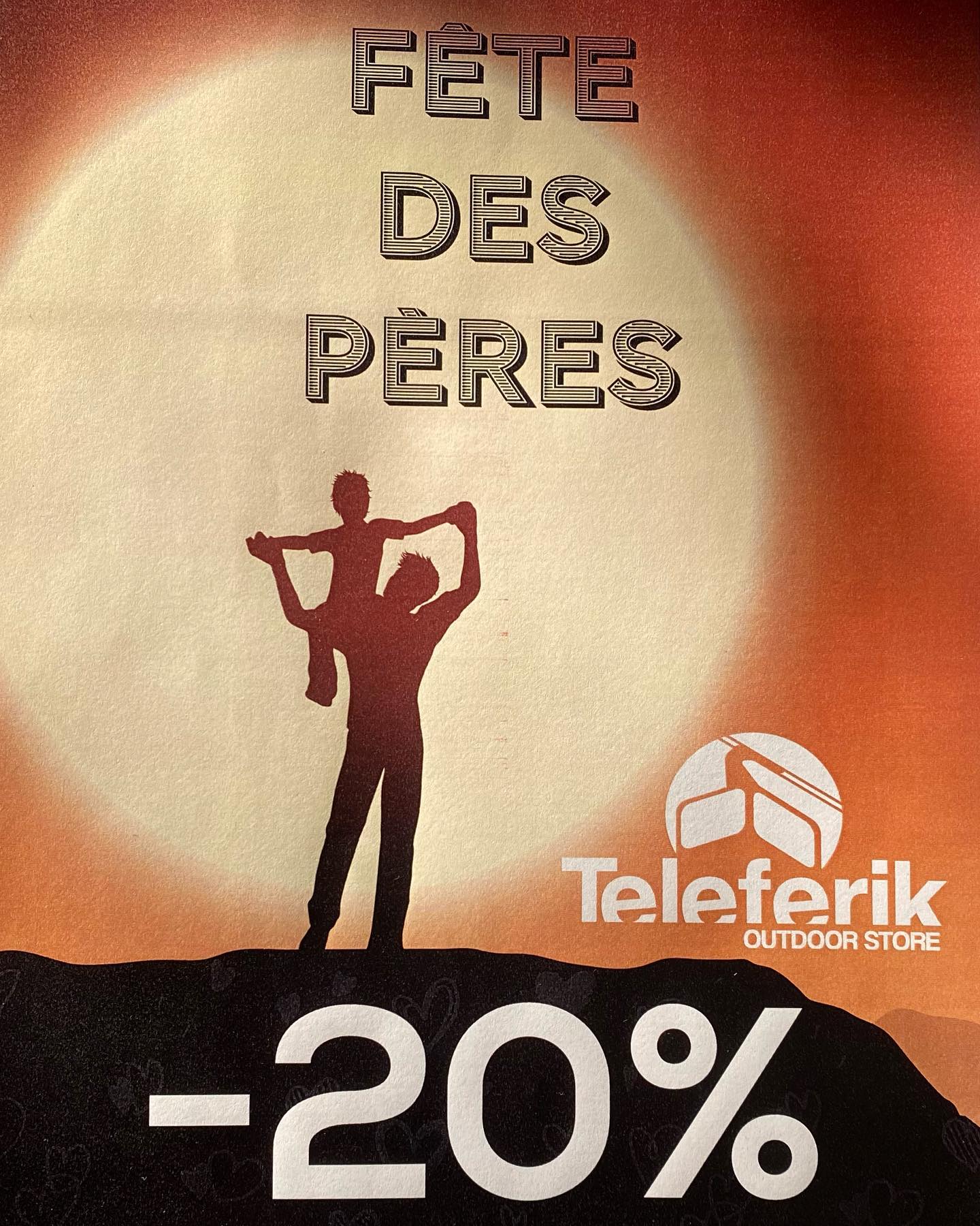 20% de remise pour la fête des pères sur la collection homme été 2023 du 08/06 au 17/06 🎁⛰ Faites plaisir à votre papa 🫶🏼🫶🏼🫶🏼